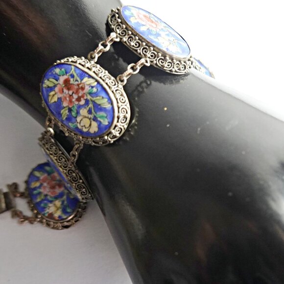 Antique wide Chinese Export bracelet - Picture 2 of 3